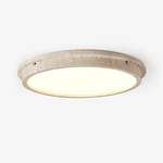 Soren Travertine Ceiling Light – Modern Flush Mount LED Lamp