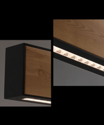 Axis Linear Wood LED Pendant Light for Kitchen Island and Dining Room