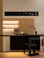 Axis Linear Wood LED Pendant Light for Kitchen Island and Dining Room