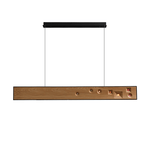 Axis Linear Wood LED Pendant Light for Kitchen Island and Dining Room