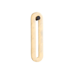 Alabaster Capsule Wall Sconce in Natural Stone with Black Mount