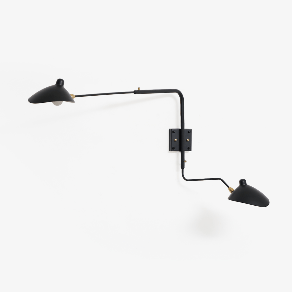 Sculptural Multi-Arm Spider Wall Sconce in Black or White