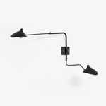 Sculptural Multi-Arm Spider Wall Sconce in Black or White