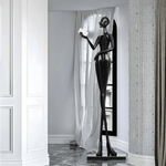 Elegant Lady Sculpture Ornaments – Modern Black Figurine for Living Room, Bedroom, and Office Décor