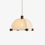 Allegra Pendant Light – Modern Wood & Fabric Designer Ceiling Lamp