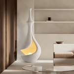 White Sere Vase Floor Lamp – Sculptural Ambient Lighting for Modern Interiors