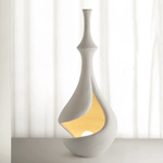 White Sere Vase Floor Lamp – Sculptural Ambient Lighting for Modern Interiors