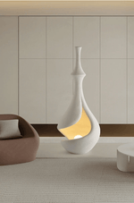 White Sere Vase Floor Lamp – Sculptural Ambient Lighting for Modern Interiors