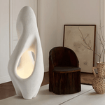 Sculptural White Floor Lamp for Modern Interiors | Ambient Lighting
