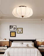 Pompeluna Silk Flush Mount Ceiling Light – Modern Minimalist LED Fixture