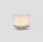 Lumo Cube Table Lamp – Modern Glass & Fabric LED Accent Light