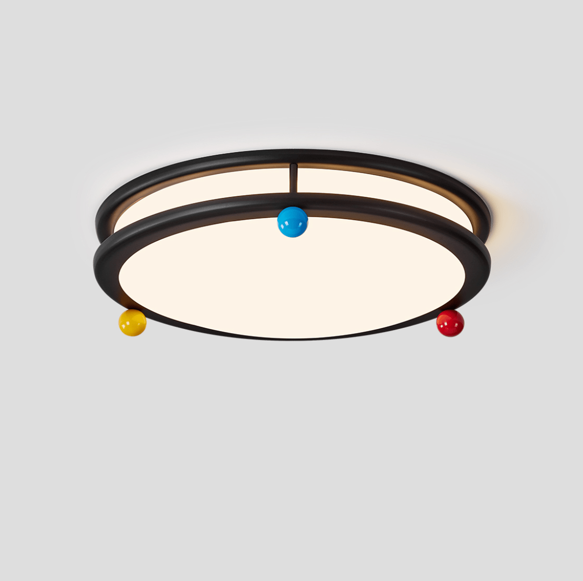 Trio Memphis Ceiling Light – Modern Flush Mount with Colorful Spheres