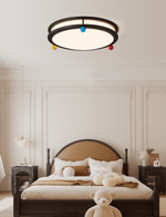 Trio Memphis Ceiling Light – Modern Flush Mount with Colorful Spheres