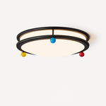 Trio Memphis Ceiling Light – Modern Flush Mount with Colorful Spheres