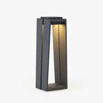 Elira Solar Bollard Light – Modern Outdoor Path Lighting in Matte Black