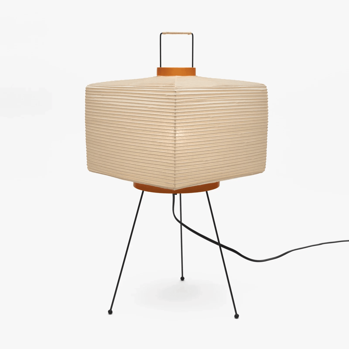 Washi Paper Table Lamp with Bamboo Ribs – Modern Ambient Lighting