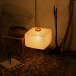 Washi Paper Table Lamp with Bamboo Ribs – Modern Ambient Lighting