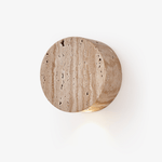 Caelan Travertine Wall Sconce – Natural Stone Ambient Lighting