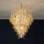 Dravina Glass Petals Pendant Chandelier – Handcrafted Murano-Style Lighting