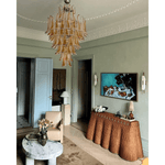 Dravina Glass Petals Pendant Chandelier – Handcrafted Murano-Style Lighting