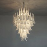 Dravina Glass Petals Pendant Chandelier – Handcrafted Murano-Style Lighting