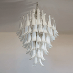 Dravina Glass Petals Pendant Chandelier – Handcrafted Murano-Style Lighting