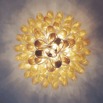 Dravina Glass Petals Pendant Chandelier – Handcrafted Murano-Style Lighting