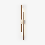 Axis Terra Wall Sconce in Travertine and Wood