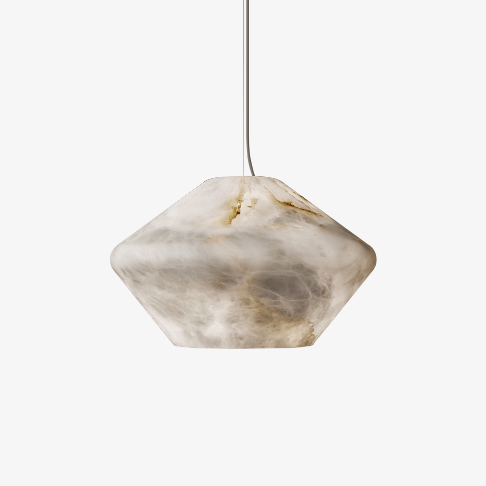 Alabaster Veil Pendant Light – Modern Designer Hanging Lamp for Dining & Living