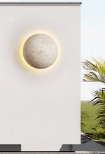 Pebble Stone Wall Sconce in Yellow Travertine | Organic Modern LED Wall Light