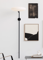 Arc Wall Sconce with Opal Glass Shade | Modern Minimalist Lighting