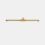 Lucent Vanity Wall Light – Modern LED Wall Sconce in Gold Finish