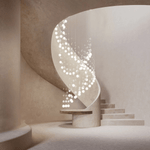 Pearl Curtain Crystal LED Chandelier – Modern Designer Hanging Light