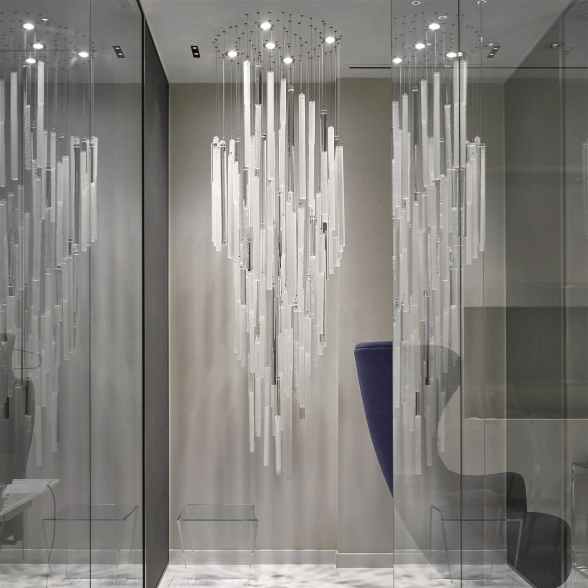 Diamond Cloud Crystal LED Chandelier, Modern Geometric Pendant Light for Dining Room and Hotel