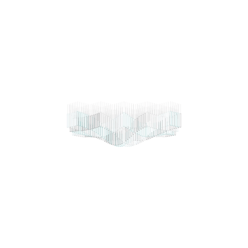 Diamond Cloud Crystal LED Chandelier, Modern Geometric Pendant Light for Dining Room and Hotel