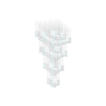 Diamond Cloud Crystal LED Chandelier, Modern Geometric Pendant Light for Dining Room and Hotel