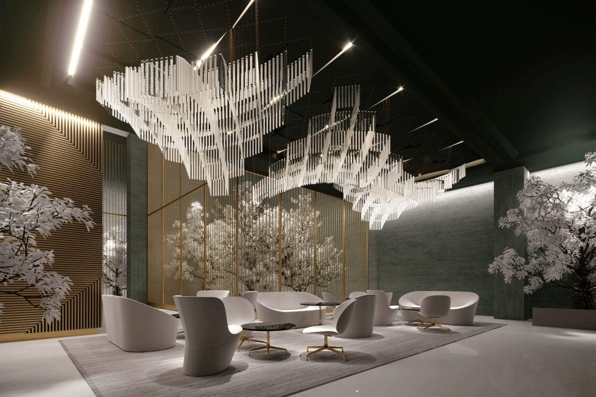 Diamond Cloud Crystal LED Chandelier, Modern Geometric Pendant Light for Dining Room and Hotel
