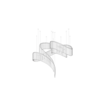 Rivella Cascade Fringe Chandelier — Crystal Glass & Gold LED Pendant Light