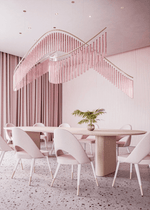 Rivella Cascade Fringe Chandelier — Crystal Glass & Gold LED Pendant Light