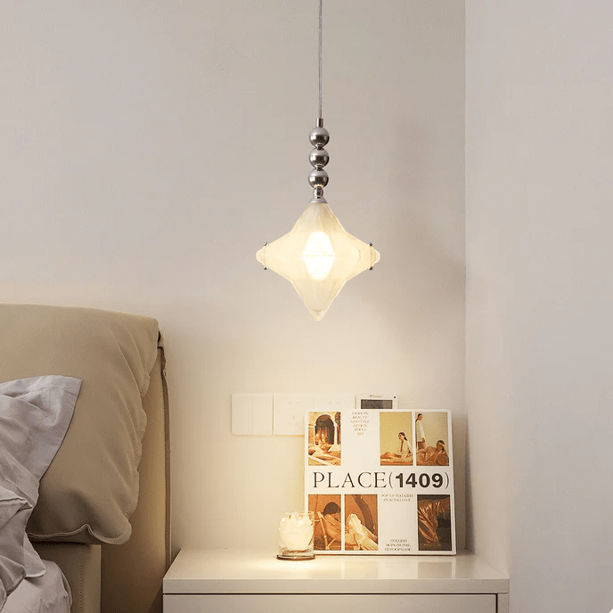 Lyra Star Pendant Light – Modern Glass Chandelier for Dining Room & Entryway