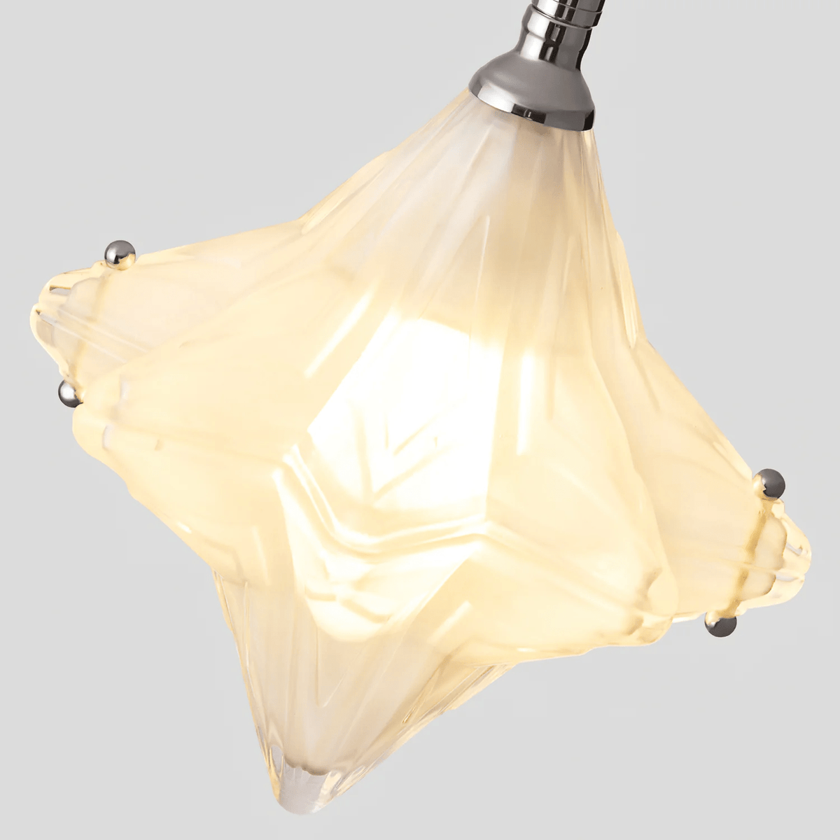 Lyra Star Pendant Light – Modern Glass Chandelier for Dining Room & Entryway