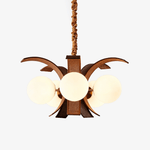 Thalina Grove Chandelier – Modern Fabric-Wrapped Ceiling Light for Dining and Living Rooms