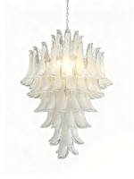 Dravina Glass Petals Pendant Chandelier – Handcrafted Murano-Style Lighting