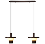 Noka Wood Pendant Light – Modern LED Chandelier for Dining Room and Kitchen Island
