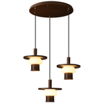 Noka Wood Pendant Light – Modern LED Chandelier for Dining Room and Kitchen Island