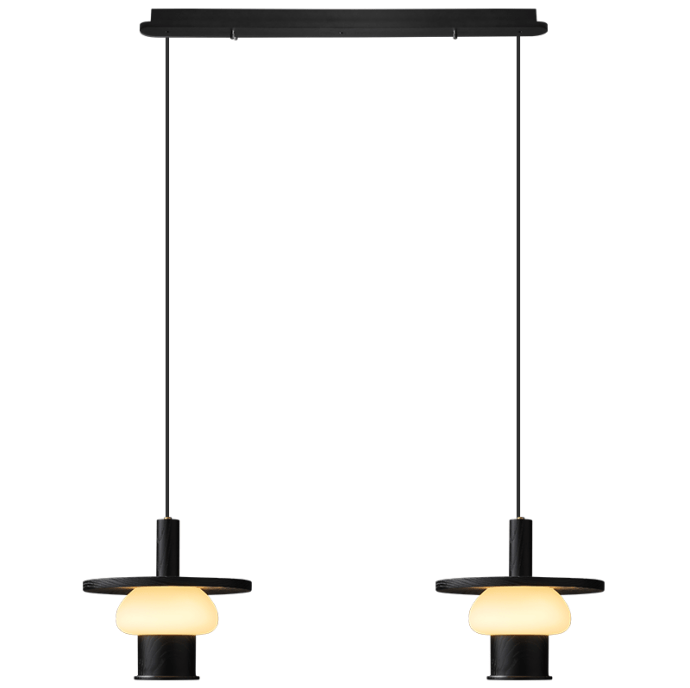 Noka Wood Pendant Light – Modern LED Chandelier for Dining Room and Kitchen Island
