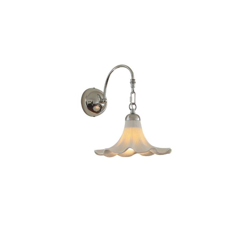 Ethereal Petal Wall Sconce – Modern Ceramic Wall Light for Bedroom & Living Room
