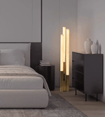Callisto Alabaster Floor Lamp – Sculptural LED Brass Floor Light