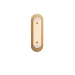 Aurelia Perforated Alabaster Wall Sconce in Gold