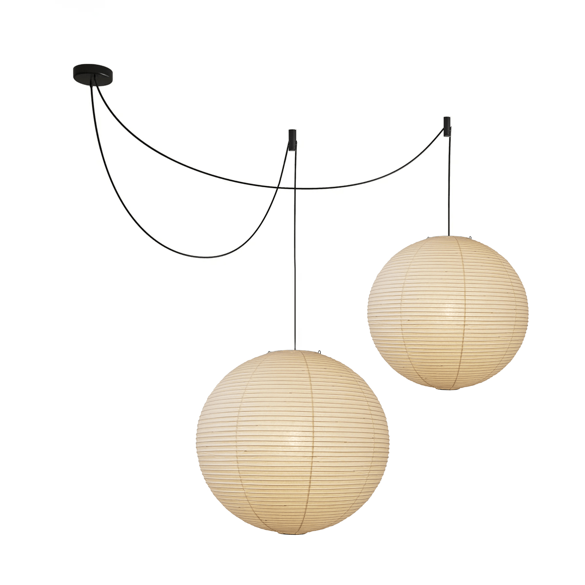Handmade Mulberry Paper Pendant Light – Mid-Century Modern Washi Shade